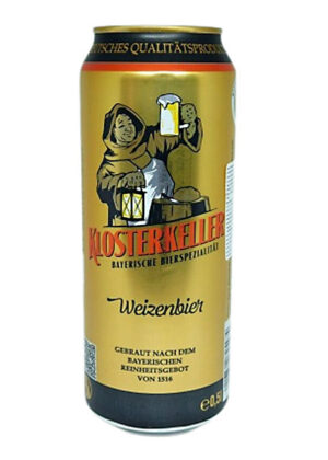 bia đức klosterkeller weizenbier 5.4% lon 500ml