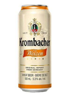 bia đức krombacher weizen 5.3% lon 500ml