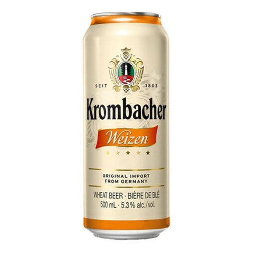 bia đức krombacher weizen 5.3% lon 500ml