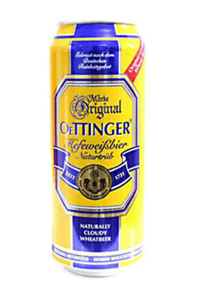 bia-duc oettinger weissbier béo 4.9% lon 500ml