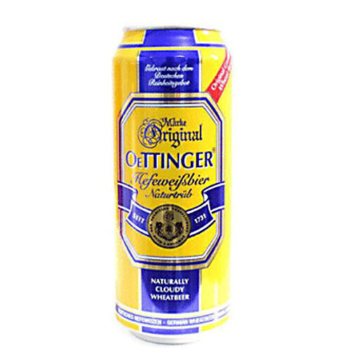 bia-duc oettinger weissbier béo 4.9% lon 500ml