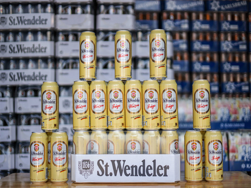 bia đức st wendeler weizen 5.3% lon 500ml