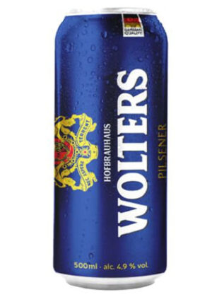 bia đức wolters pilsener 4.9% lon 500ml