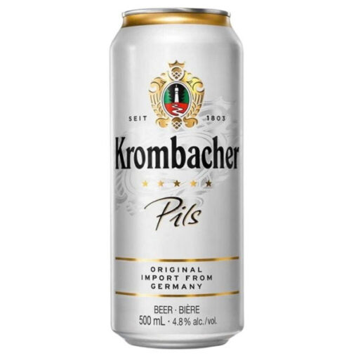 bia đức krombacher pils 4.8% lon 500ml