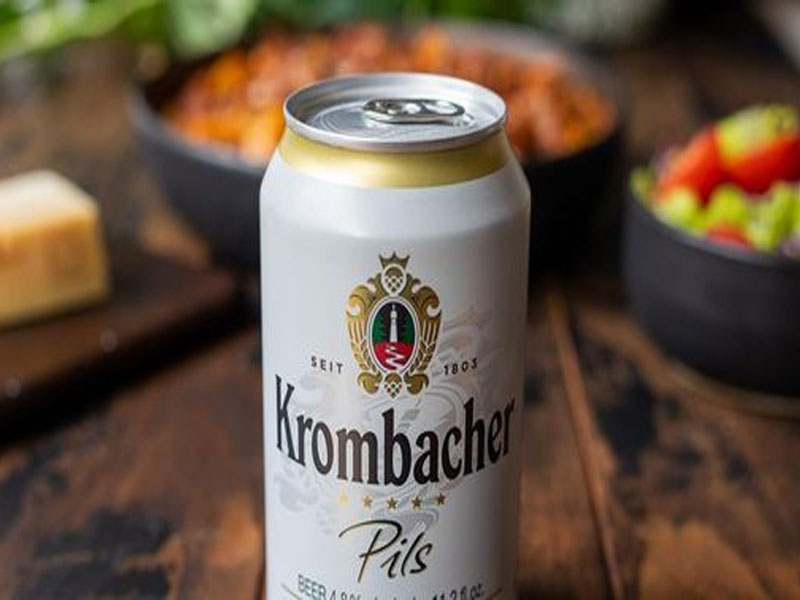 bia đức krombacher pils 4.8% lon 500ml