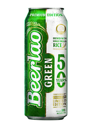 Bia lào xanh beerlao green 4.6% lon 500ml