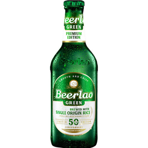bia lao xanh beerlao green 4.6% chai 330ml