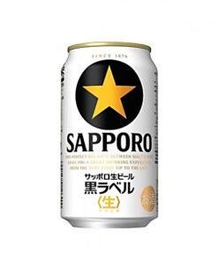 Bia nhật sapporo nama black label 5,0%  lon 350ml