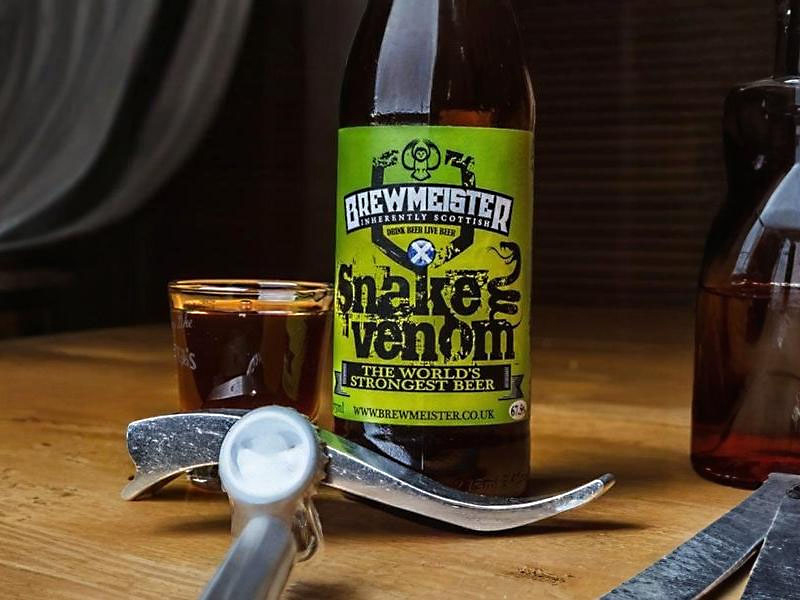 bia scotland snake venom 67.5% chai 330ml