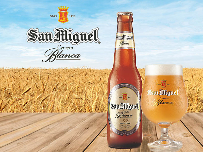 bia tây ban nha miguel cerveza blanca 5.4% chai 330ml