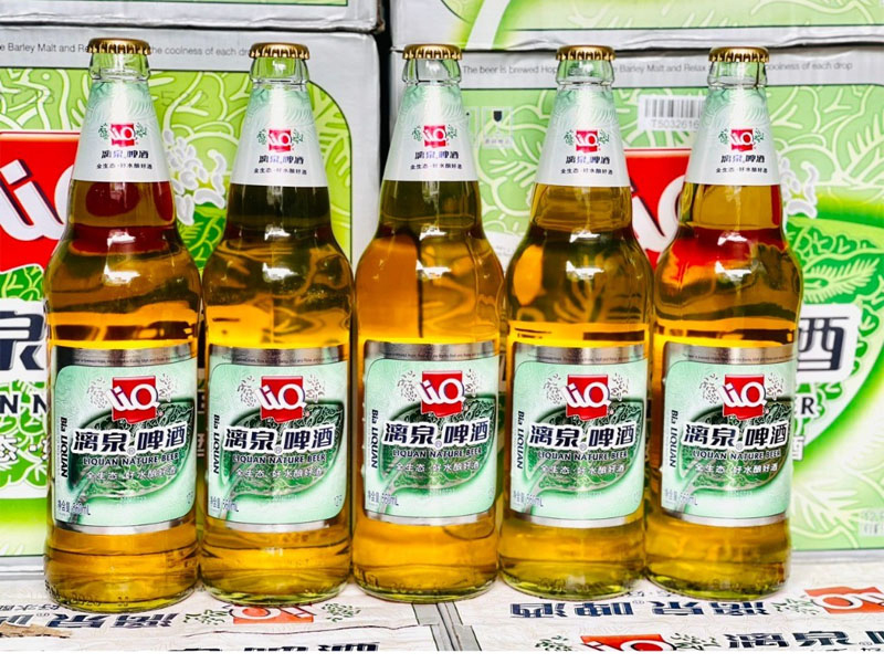 bia trung quốc liquan xanh chai 4.5% 560ml
