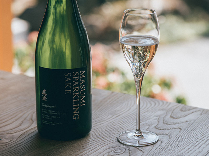rượu sake nhật masumi sparkling origarami rượu sake nhật masumi sparkling origarami