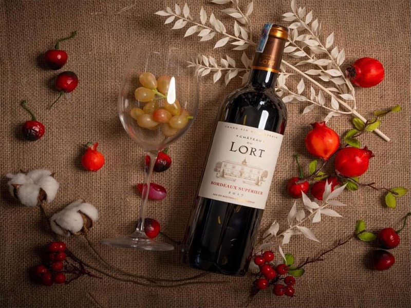 rượu vang Chateau du Lort 750ml
