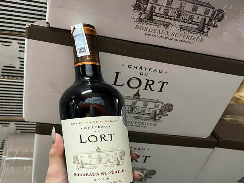 rượu vang Chateau du Lort 750ml