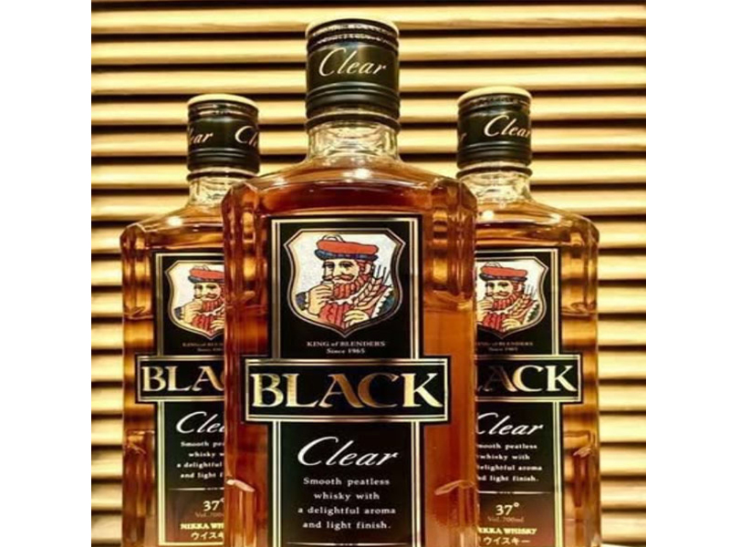 rượu whisky nhật nikka black clear