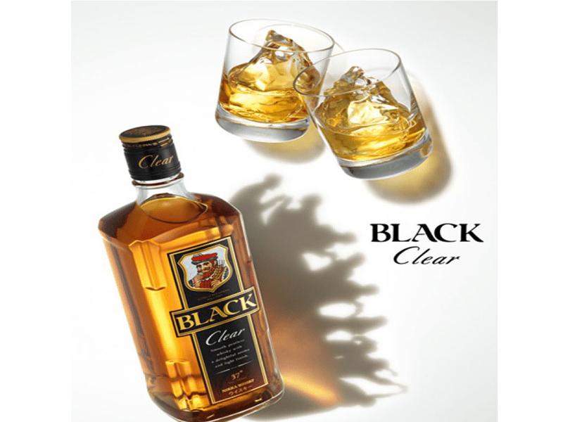 rượu whisky nhật nikka black clear