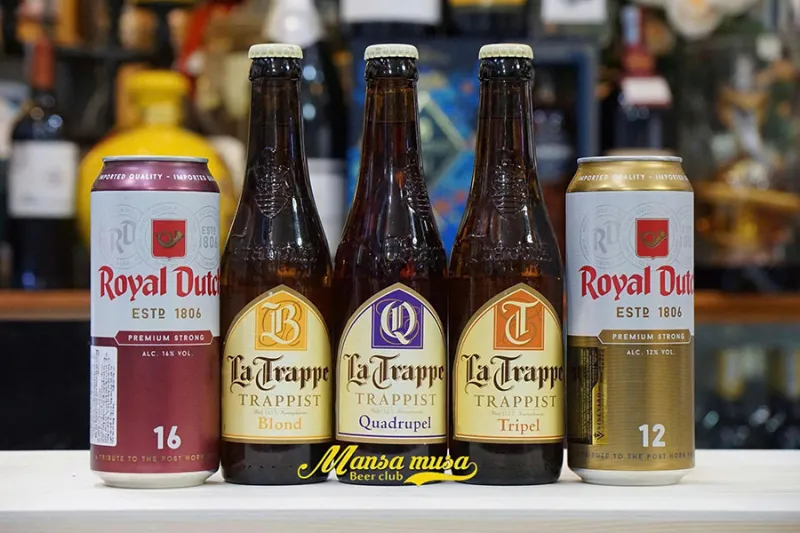 Combo 10 chai bia Hà Lan cao độ kết hợp chai và lon Combo 10 chai bia Hà Lan cao độ kết hợp chai và lon