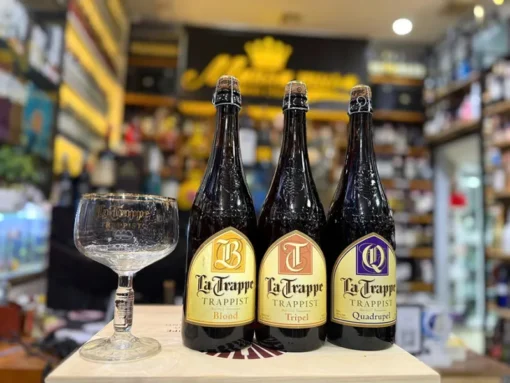 Combo 6 chai bia la trappe thầy tu 750ml