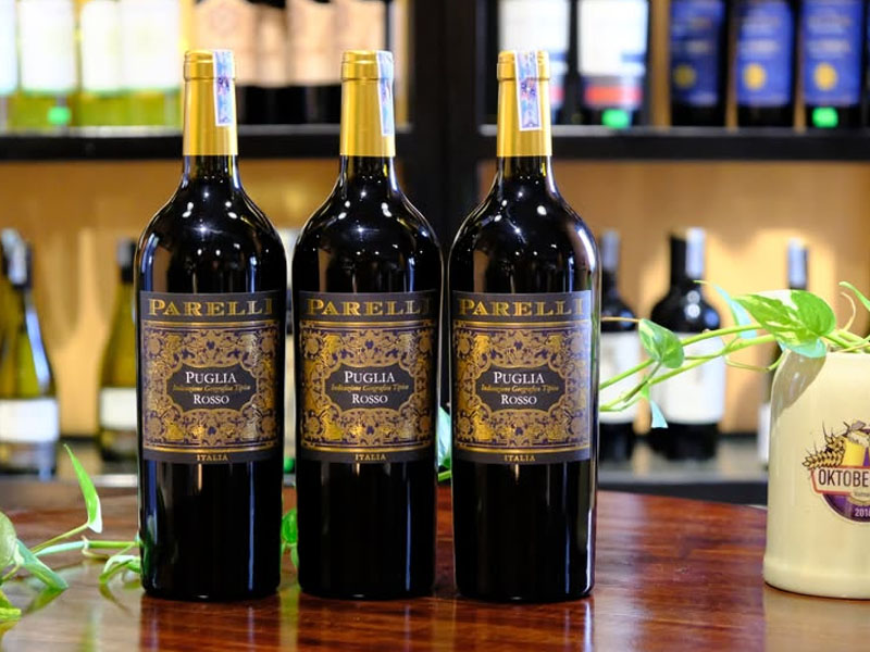rượu vang parelli puglia rosso
