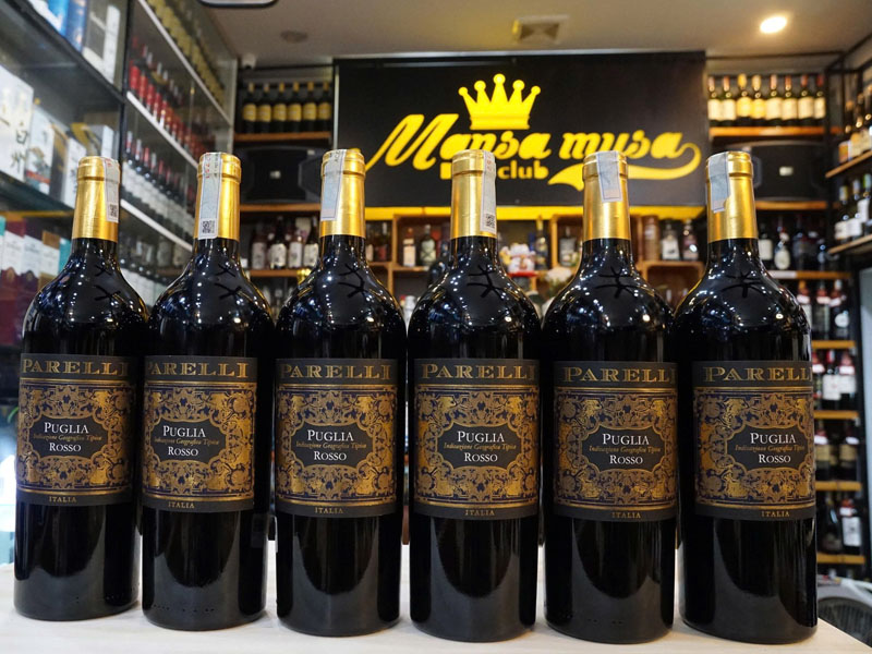rượu vang parelli puglia rosso