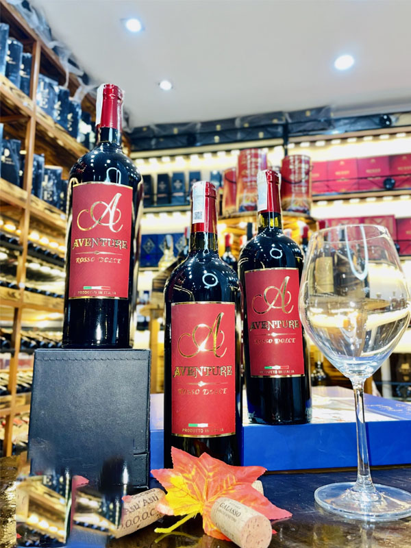 vang ý ngọt aventure rosso dolce