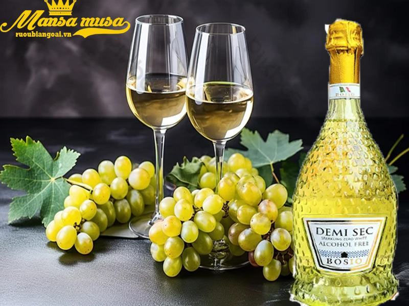 bosio sparkling zero white demi sec