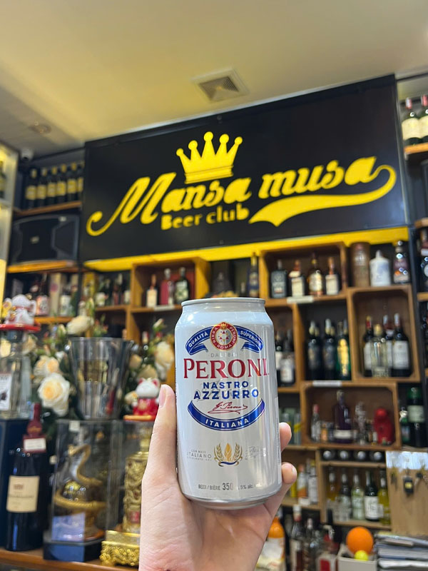 bia lon peroni nastro azzurro