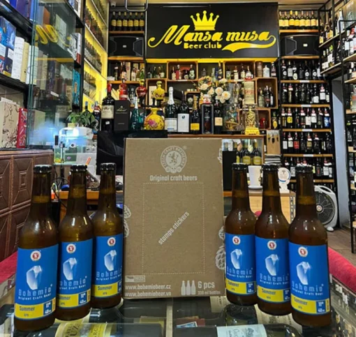 Combo 6 chai bia bohemia summer apa