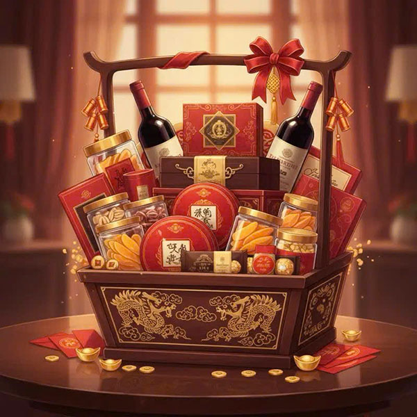 gói quà tết rượu vang: đẹp mắt, chuyên nghiệp từ a-z