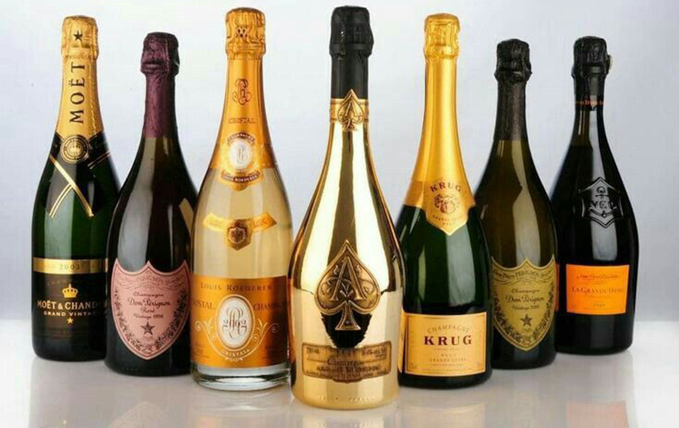 top các dòng rượu vang nổ (champagne) khai xuân cực chất
