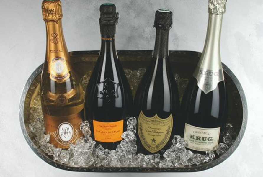 top các dòng rượu vang nổ (champagne) khai xuân cực chất