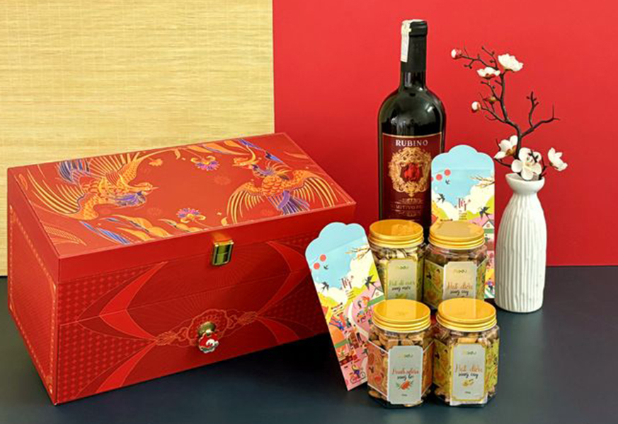 top giỏ quà tết rượu vang hợp túi tiền nhất năm bính ngọ