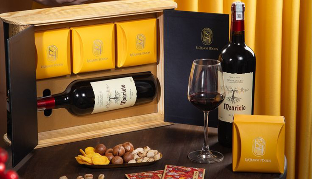 top hộp quà rượu vang đôi (2 chai) dưới 800k tại cầu giấy