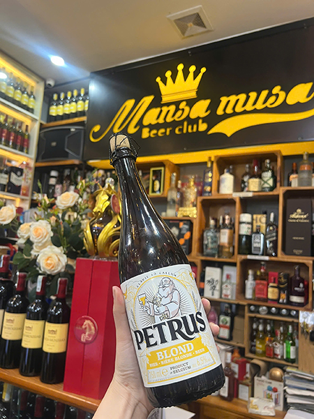 bia petrus blonde 750ml: tiệc lễ 1/5 sảng khoái bất tận