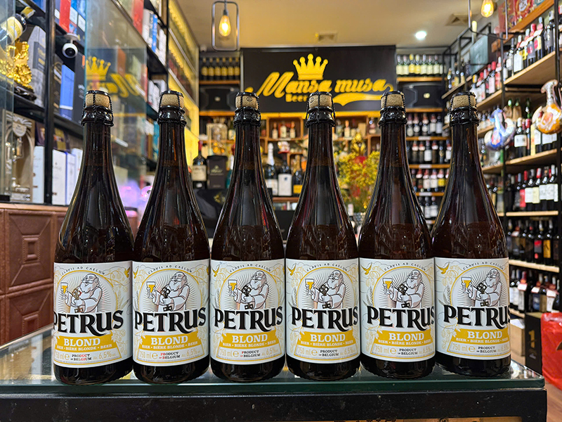 chốt đơn bia bỉ petrus blonde 750ml du lịch lễ 30/4 ngay