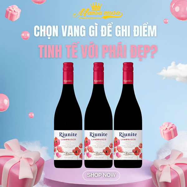 combo rượu vang & socola 8/3: sang trọng dưới 900k cho nàng