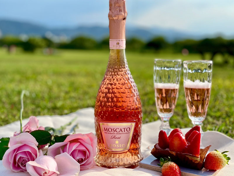 bosio moscato rosé spumante aromatico dolce