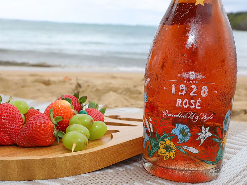 cavicchioli & figli 1928 rosé fantasia modena doc- extra dry