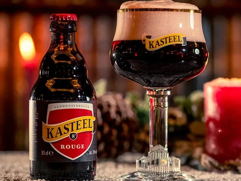 bia bỉ kasteelbier rood 8%
