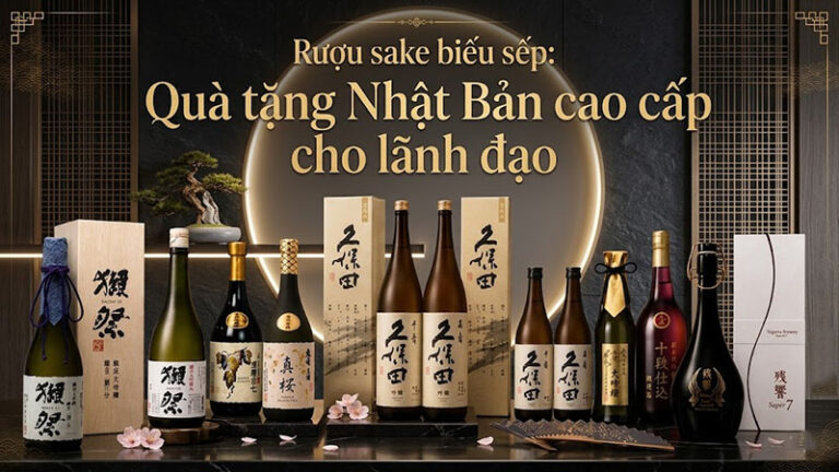 rượu sake biếu sếp: gợi ý 12 chai rượu cao cấp, sang trọng