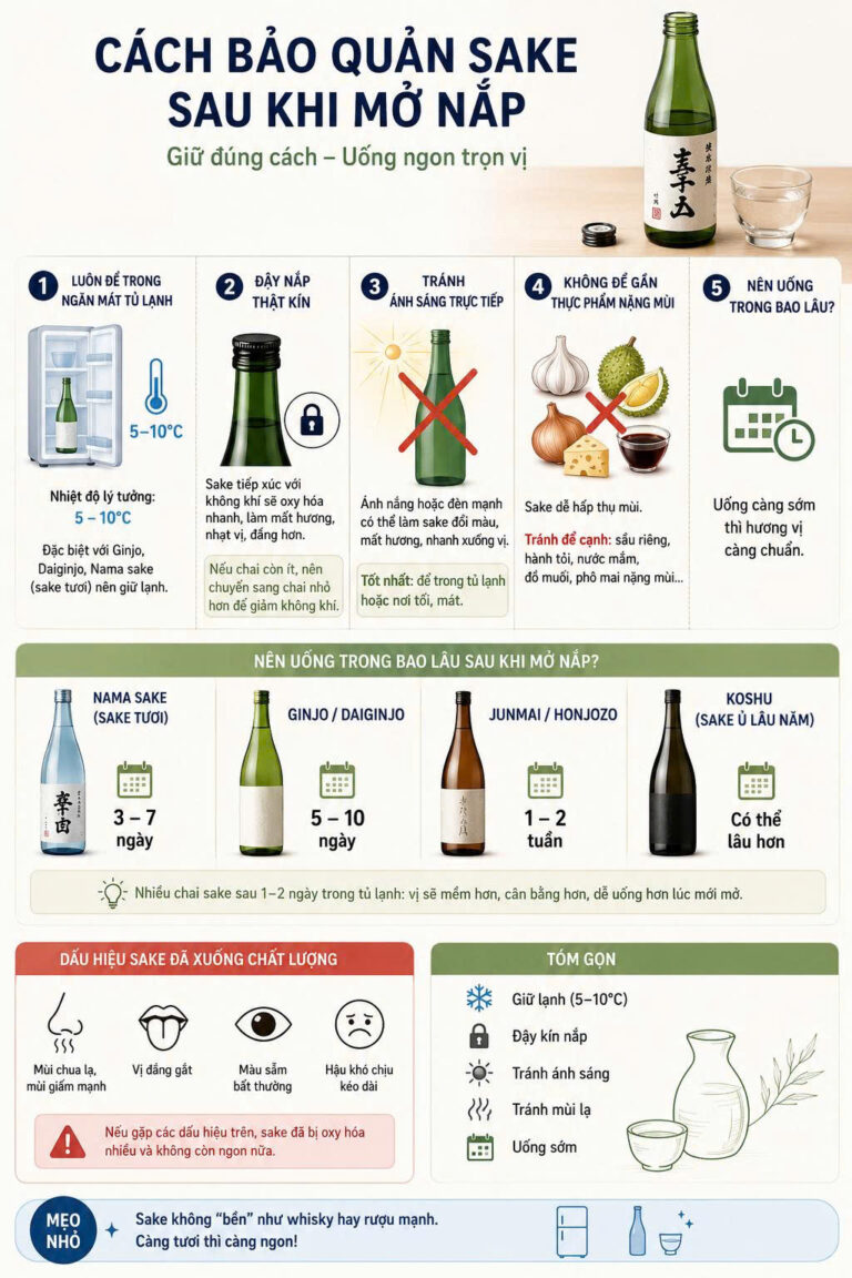 rượu sake biếu sếp: gợi ý 12 chai rượu cao cấp, sang trọng