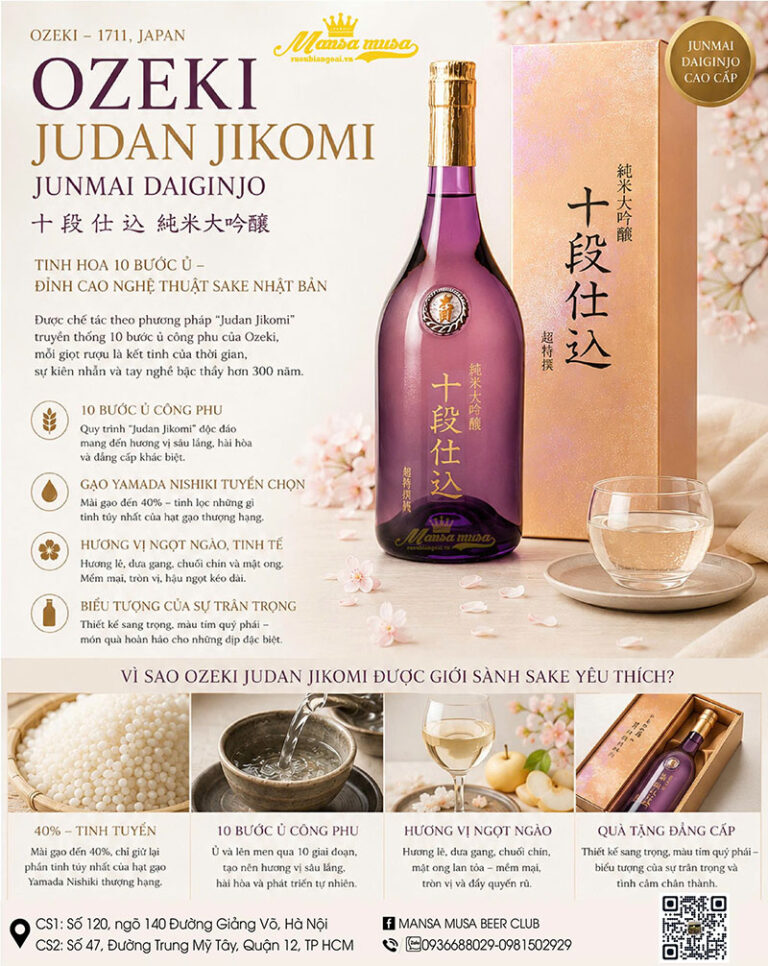 rượu sake biếu sếp: gợi ý 12 chai rượu cao cấp, sang trọng