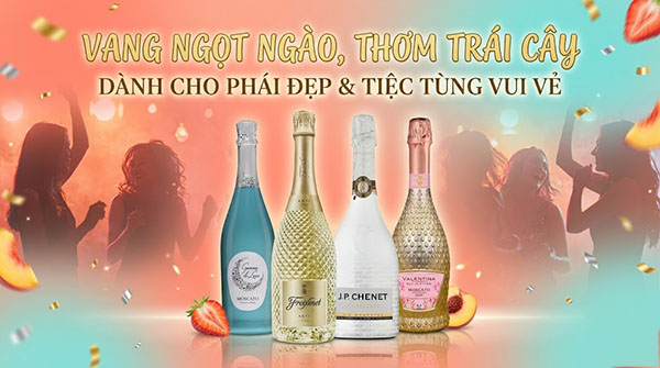 vang sparkling đáng uống 2026: vang nổ bottega gold giá tốt